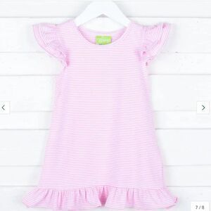 Classic Whimsy Pink and White Striped Milly Dress size 8 NWT